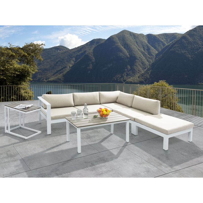 Angeles Outdoor 5 Seater Sofa Set, Beige