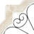 White Wooden Scroll Home Wall Decor with Metal Scroll Work