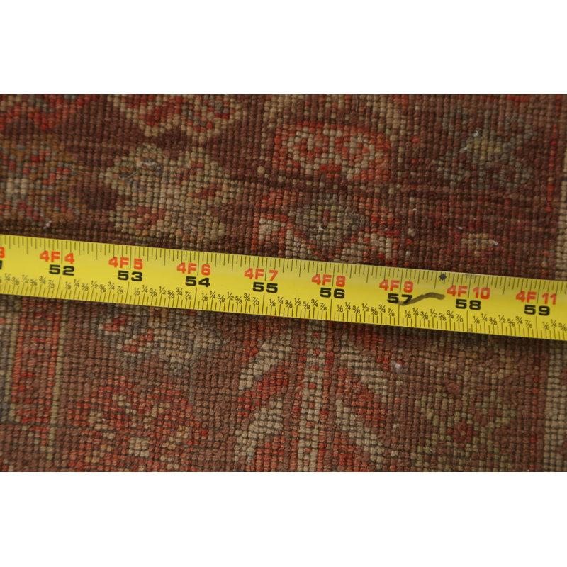 Iza One-of-a-Kind Rectangle 3'11" X 5'8" 1960s Wool Area Rug in Brown