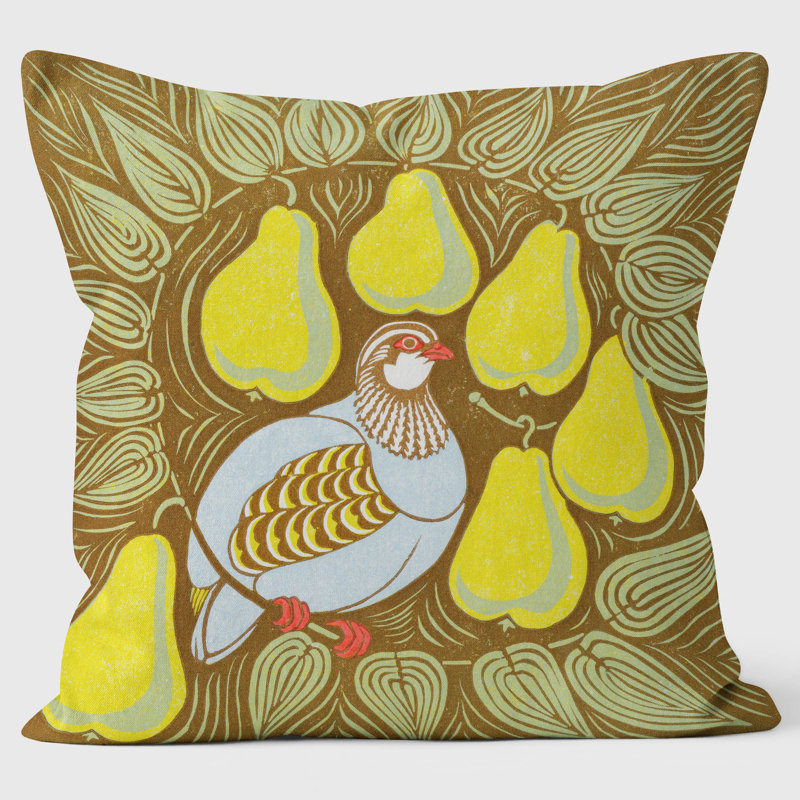 Partridge in Pear Tree - Robert Gillmor Cushion