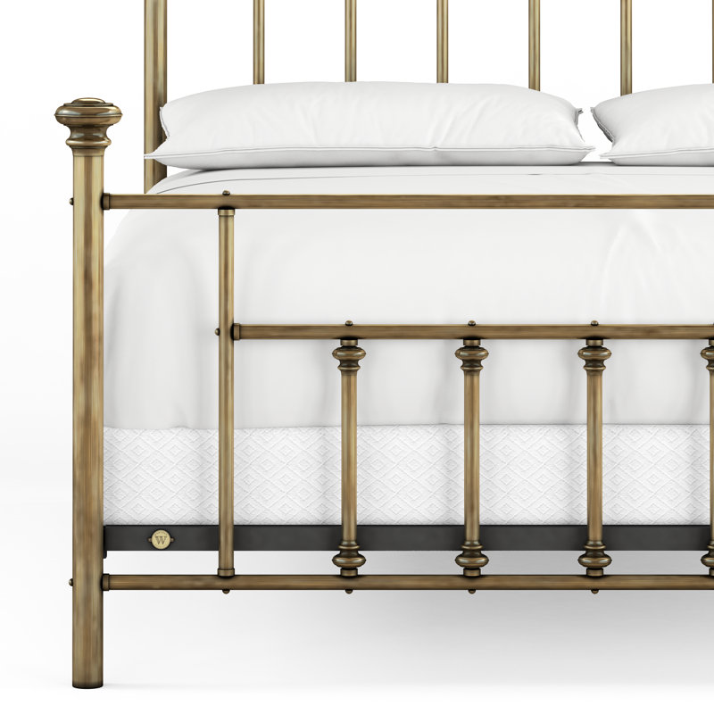101 Generations Bed | Complete Standard, King, Aged Brass Lacquered