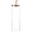 Argon Tableware - Glass Storage Jars with Wooden Lids - Leather Loop - 2 Litre - Set of 3