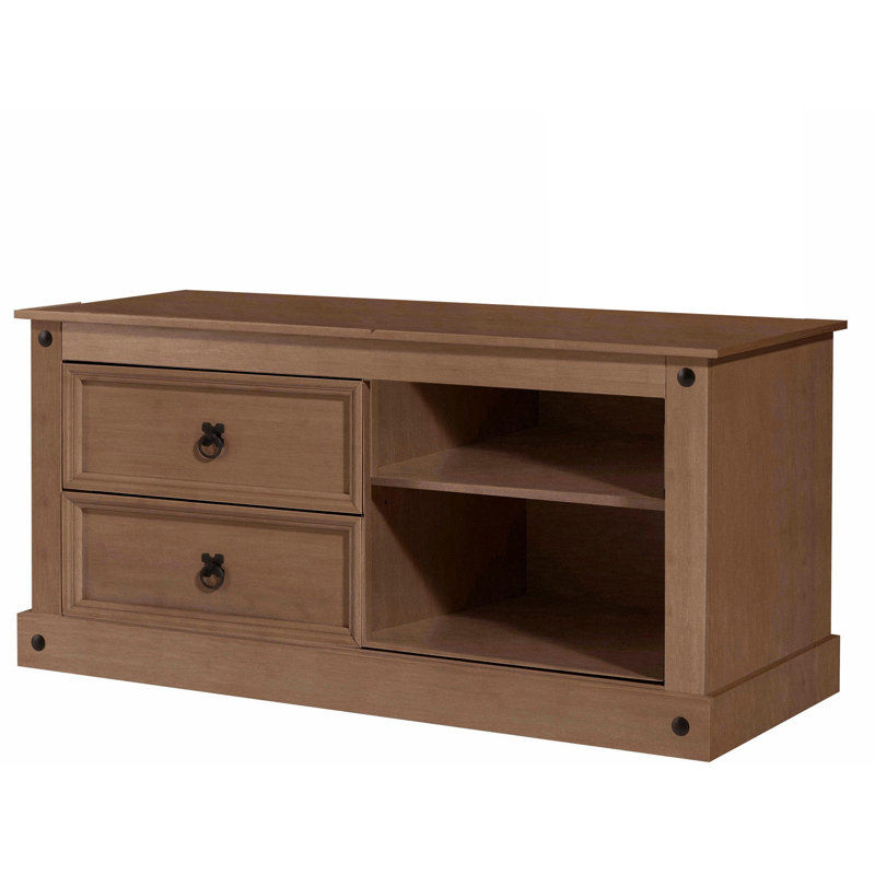 Appomattox Unfinished TV Stand for TVs up to 50", Dark Brown