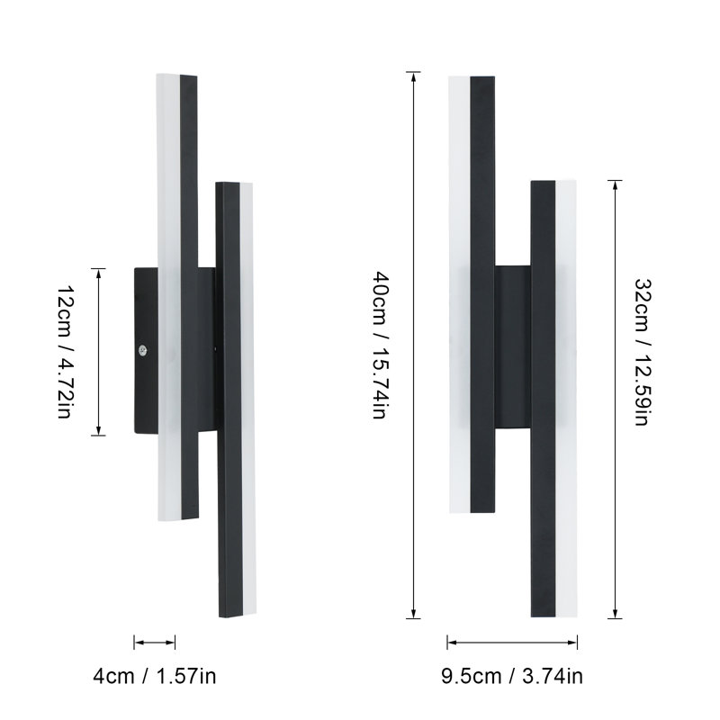 Callon 2-Light LED Flush Mounted Wall Sconce