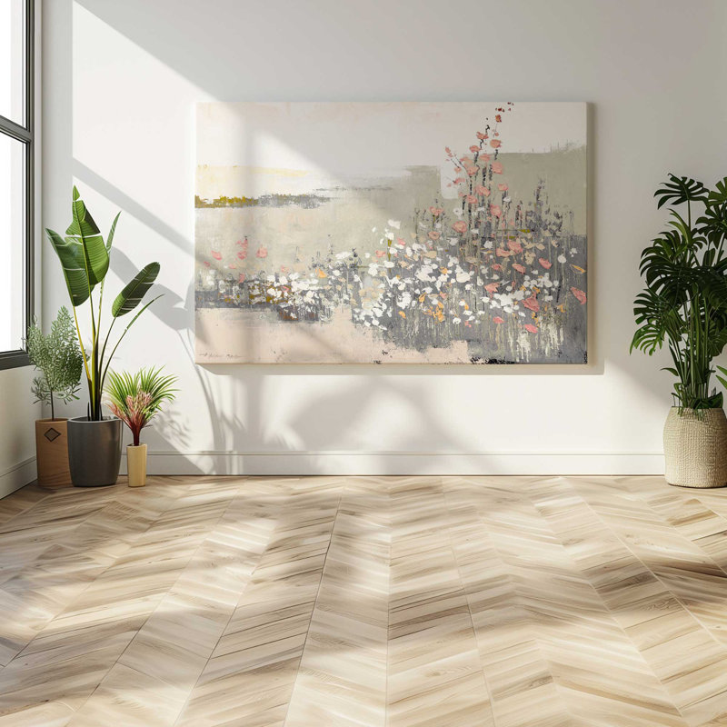 Floral Haze, grande impression sur toile, H 36 po x l 54 po
