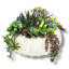 Vase en bois texturé blanc cassé