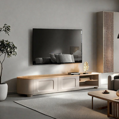 New solid wood cream-style TV cabinet