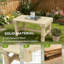 Banc d'extérieur semi-circulaire rond, banc de jardin en bois