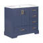 Meuble-lavabo traditionnel avec lavabo en résine, 2 portes et 4 tiroirs-1179318431