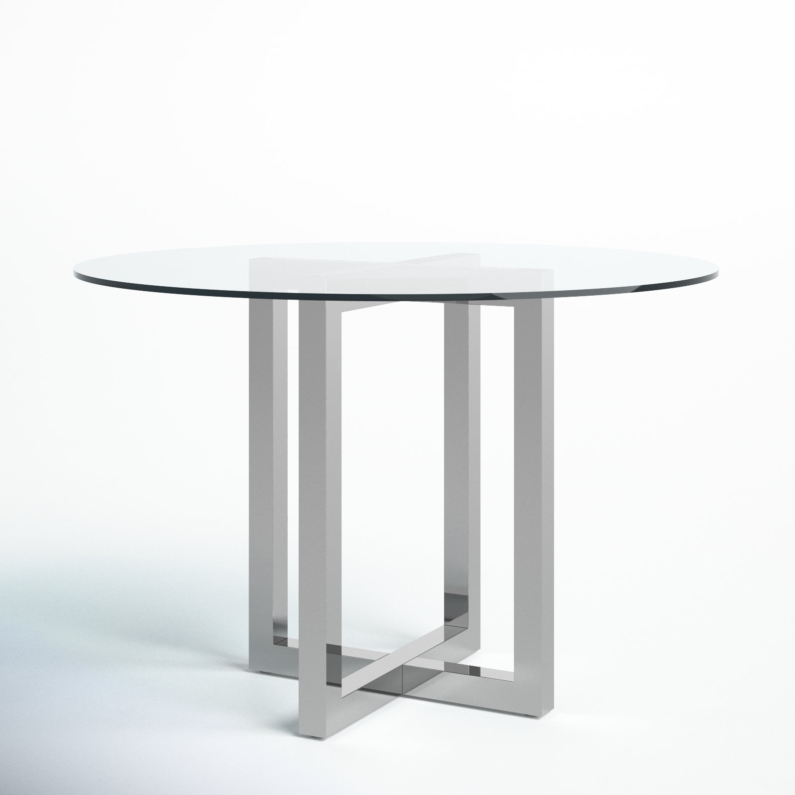 Dern Glass Dining Table, 54" W x 54" L, Counter (36" Height)