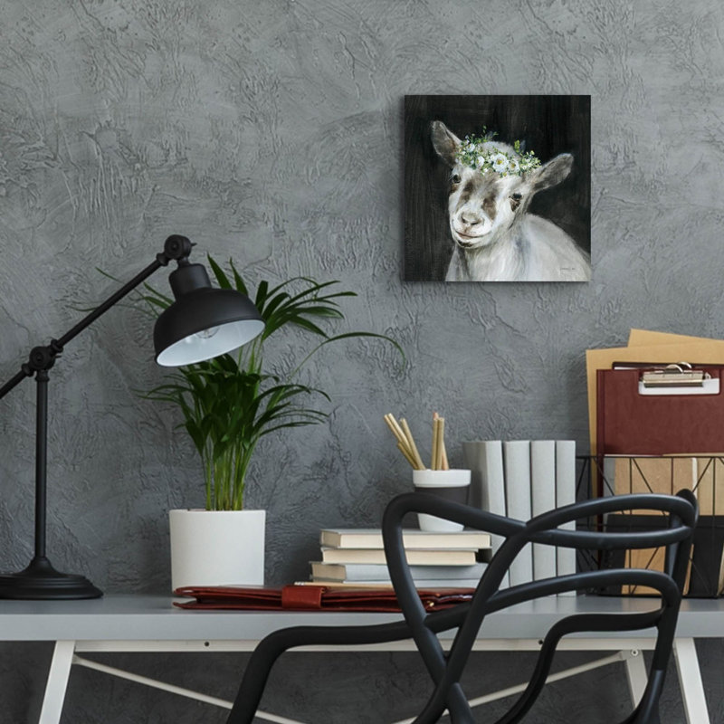  «Barnyard Whimsy 4» par Danhui Nai, art mural en verre acrylique, H 12 po x l 12 po x P 0,13 po