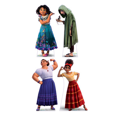 Ensemble 4 pièces debout en carton Mini Standees Encanto