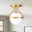 Plafonnier semi-encastré en verre 1 lumière-1251592976