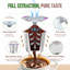 Ensemble de 4 filtres à café réutilisables, capsules de café rechargeables en acier inoxydable, comprenant une cuillère doseuse, une brosse de nettoyage et une boîte de rangement pour cafetières à dosettes individuelles.