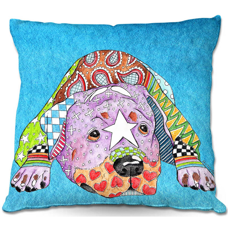  Coussin Couch Rottweiller, 16 po x 1 po, Aigue-marine