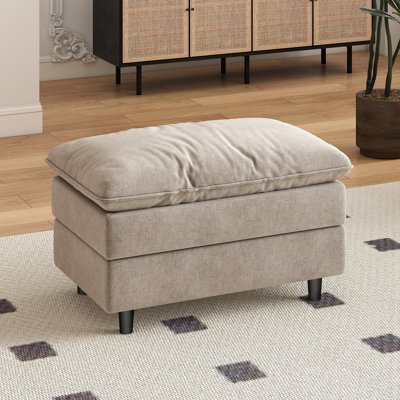 Repose-pieds rembourré en chenille pour canapé modulaire modulaire Chenille