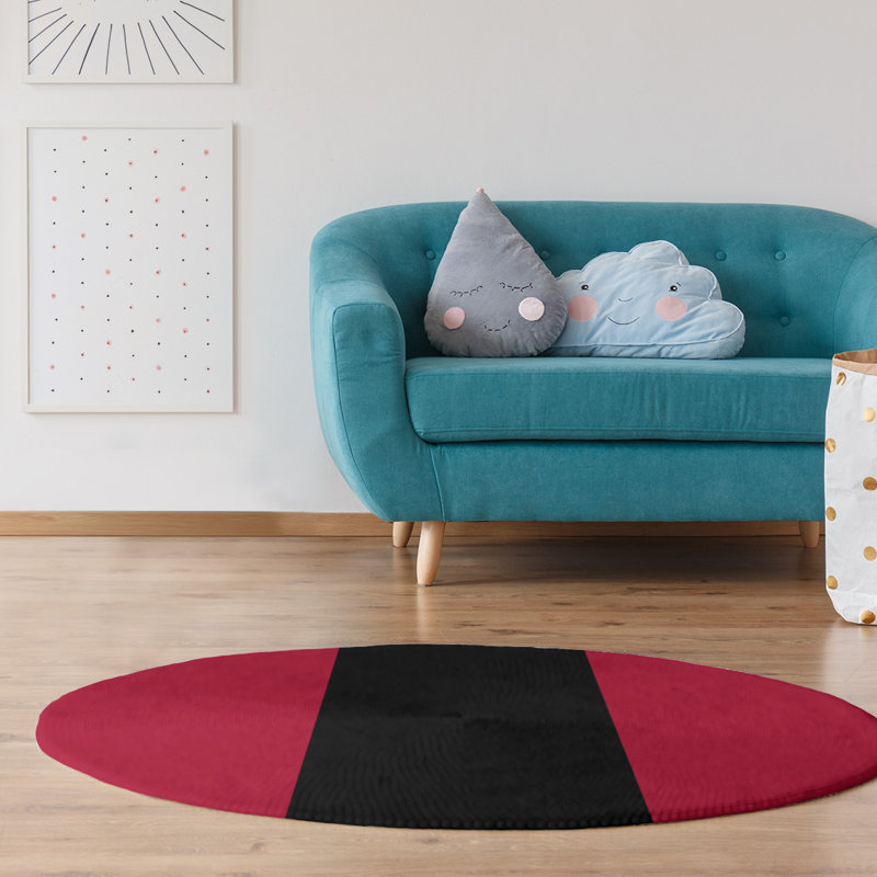 Chenille Indoor Rug, Round 5'