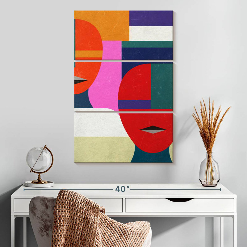 Avery Geometric Faces, 32'' H x 20'' W