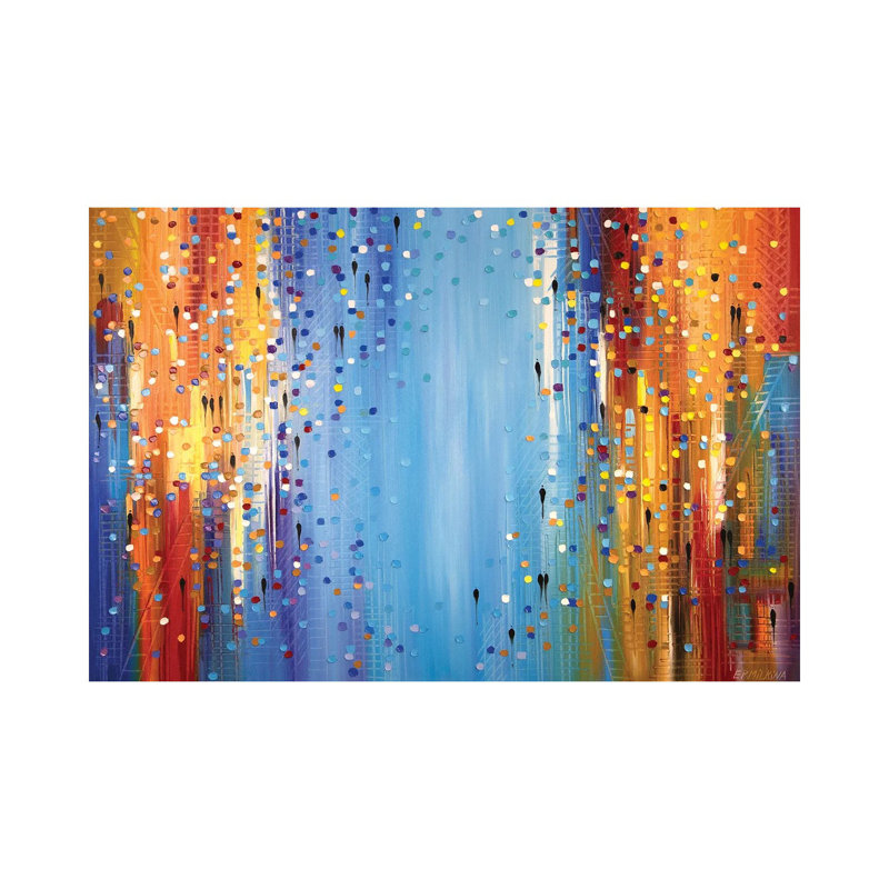Colors Of The Night by Ekaterina Ermilkina - Painting on Canvas, Wrapped Canvas, 66.04 cm H x 45.72 cm W x 1.91 cm D