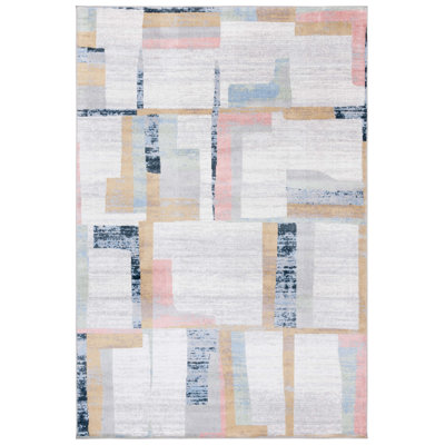 Berthella Performance Machine Washable Abstract Rug