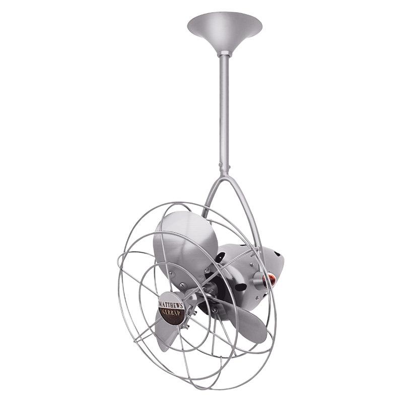 13" Jarold 3 Blade Ceiling Fan, Brushed Nickel