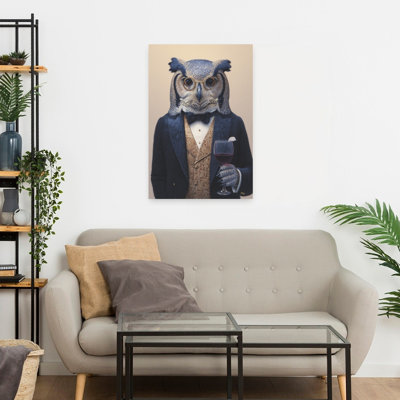 Contemporary Art Surreal Contemporary Bird Owl Forest Art