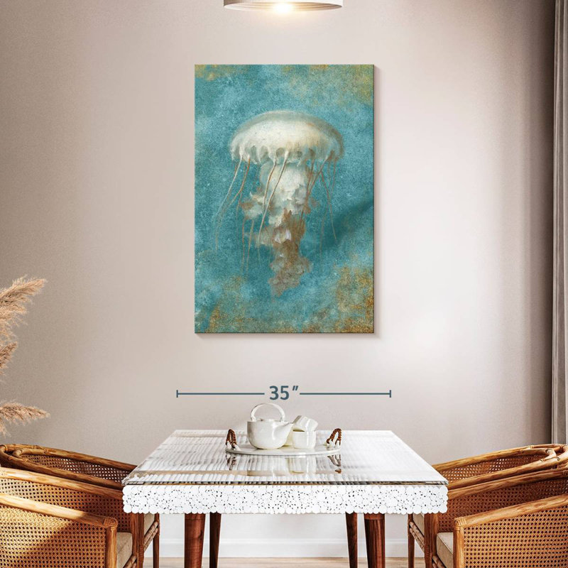 Brampt Treasures From The Sea III Aqua, 45" H x 30" W