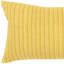 Oreiller 14 po x 14 po en mélange de coton jaune