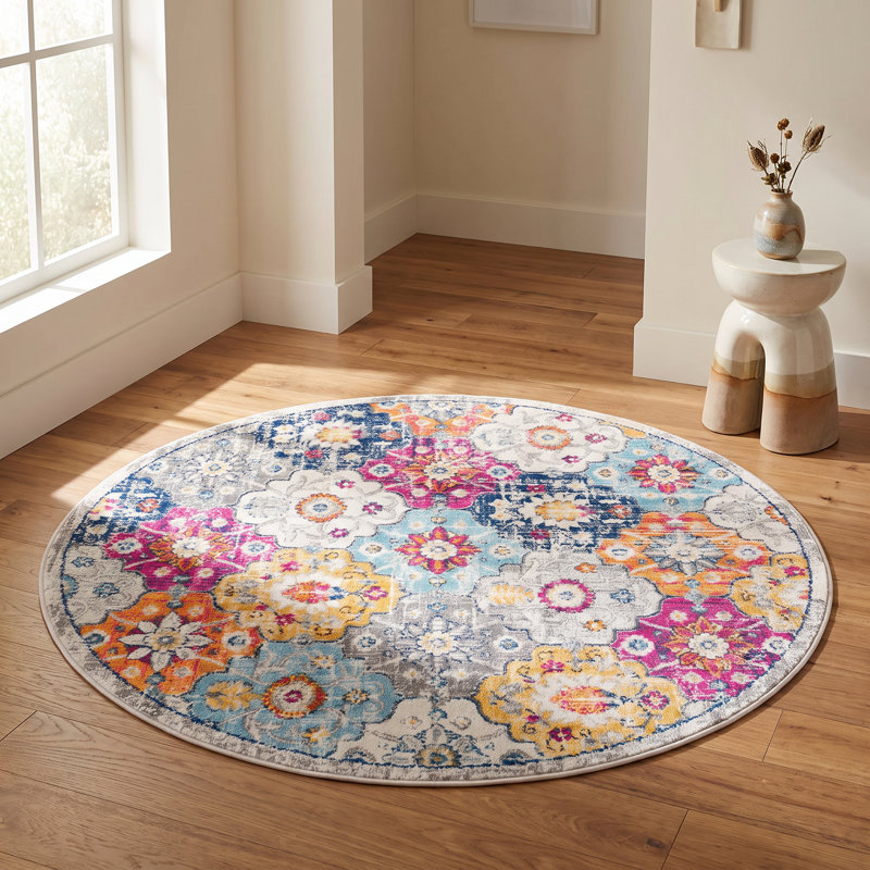 Kymiere Indoor Rug, Round 5'3"