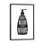 Toile avec cadre noir patiné