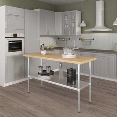 Amgood Wood 35'' H Work Table