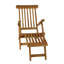Chaise adirondack en bois massif avec ottoman Osterley