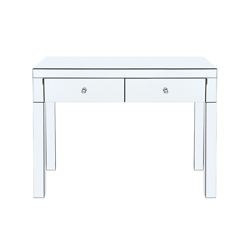 Mirror Desktop Dressing Table, 2 Drawer Dressing Table