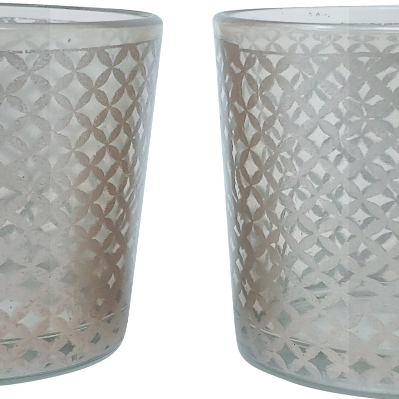 Porte-votive en verre à treillis, Brun