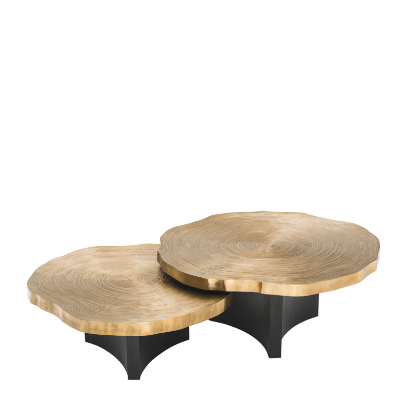 Solid Wood Top Nesting Coffee Table