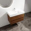 Meuble-lavabo mural avec lavabo en résine