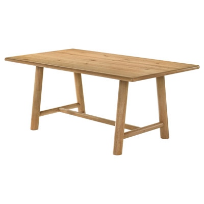Lionnel 71-Inch Rectangular Wood Dining Room Table Washed Oak