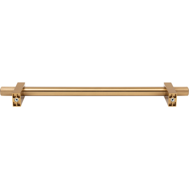 Larkin 4 Knurled Ends Appliance Pull, 12", Satin Bronze