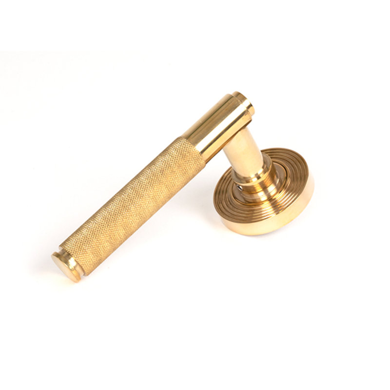 Single Dummy Door Handle, Polished Brass