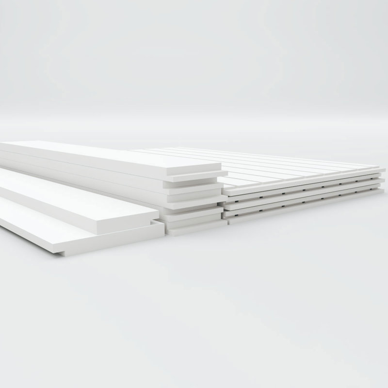 Ensemble de lambris en PVC, H 32 po x l 94,5 po x P 0,625 po