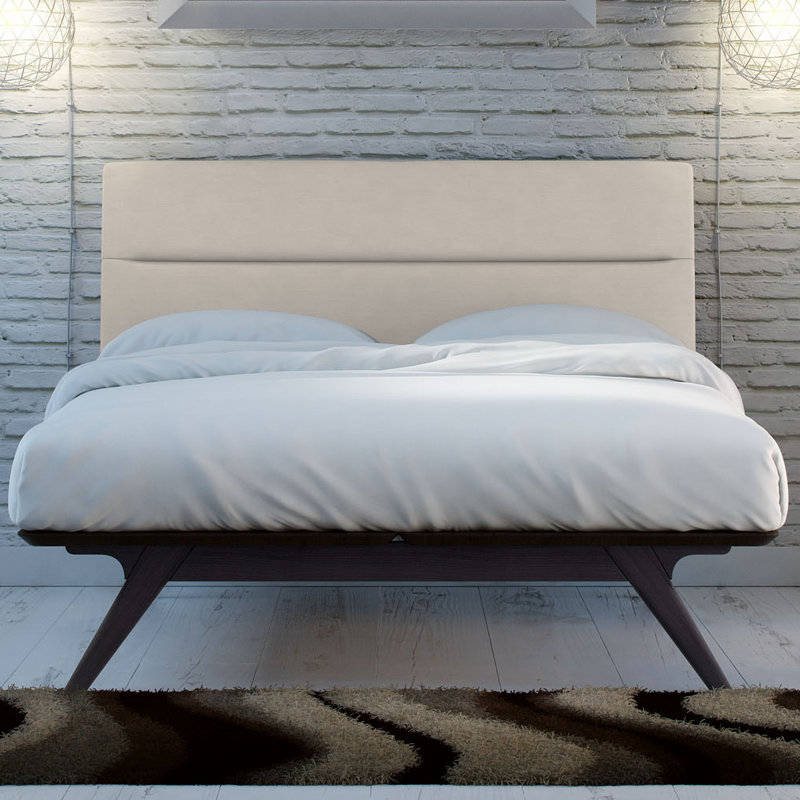 Structure de lit Modway Addison, Beige noir, Grand