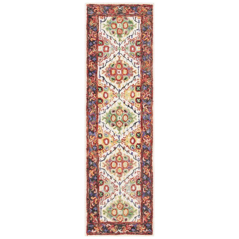 Husson Hand Tufted Wool And Cotton Oriental Rug, Runner 2'3" x 8'