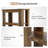 71" Tall 5-Tier Open Bookcase, Vintage Wood Grain Bookshelf For Living Room, Home Office, Study Rustic Brown Storage Shelf