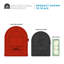 Boulder Post Mount Mailbox Red-45393463