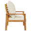  Chaise de patio 2 pièces avec coussin en bois d'acacia massif-108809164