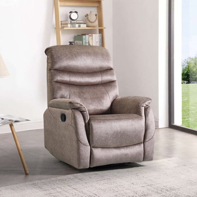 KAQCVIN Rocking Swivel Recliner Chair With Adjustable,Lumbar