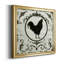 Berkshire Rooster - Reproduction d'art graphique sur toile encadrée-1825091489-1825091488