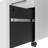 3-Drawer Metal File Cabinet With  Lock And  Casters-126291180