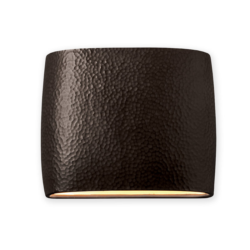 Plafonnier encastré d'extérieur Logan H 9,75 po, DIRIGÉ, Fer martelé, H 9,75 po x l 12 po x P 4 po