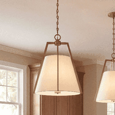 Luminaire suspendu en laiton 3 lumières Joy
